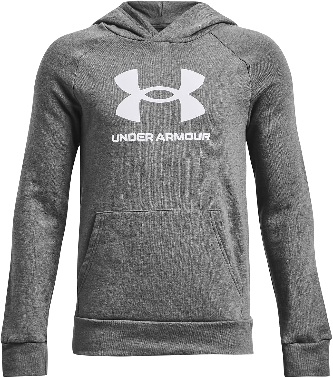 Under Armour Boys Rival Fleece Big Logo Hoodie for Comfort
