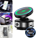 Foluu Wireless Charger Car Magnetic Phone Holder - Strong Grip, 360