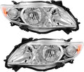 AUTOSAVER88 Headlight Assembly for 2009 2010 Corolla - Clear Lens