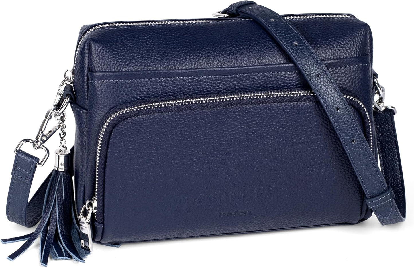 Genuine Leather Crossbody Purses with RFID Blocking Wallet