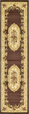 Unique Loom Versailles Collection Traditional Floral Runner - Classic