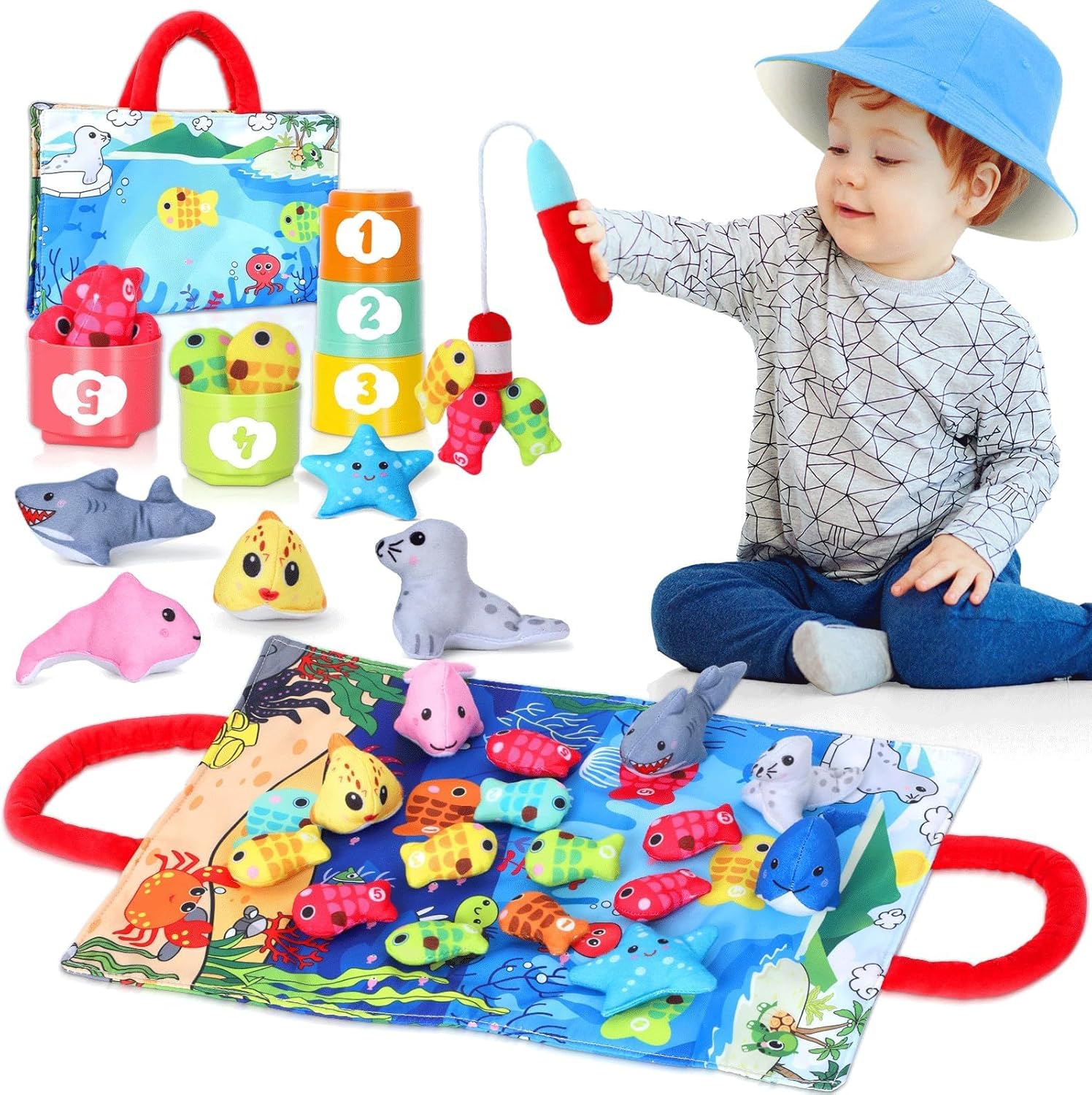 Montessori Fishing Game Set for 1 Year Old | Educational Toys for Babies
