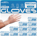 ProHeal Clear Vinyl Disposable Gloves - Food Safe Kitchen Gloves