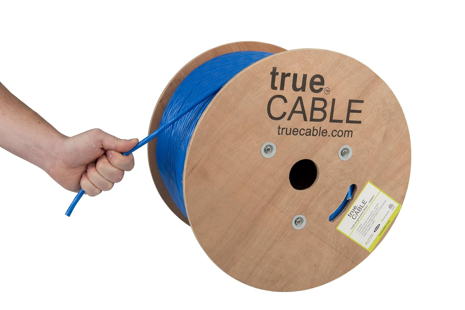 TRUE CABLE Cat6A Riser Bulk Ethernet Cable for High-Speed Networking
