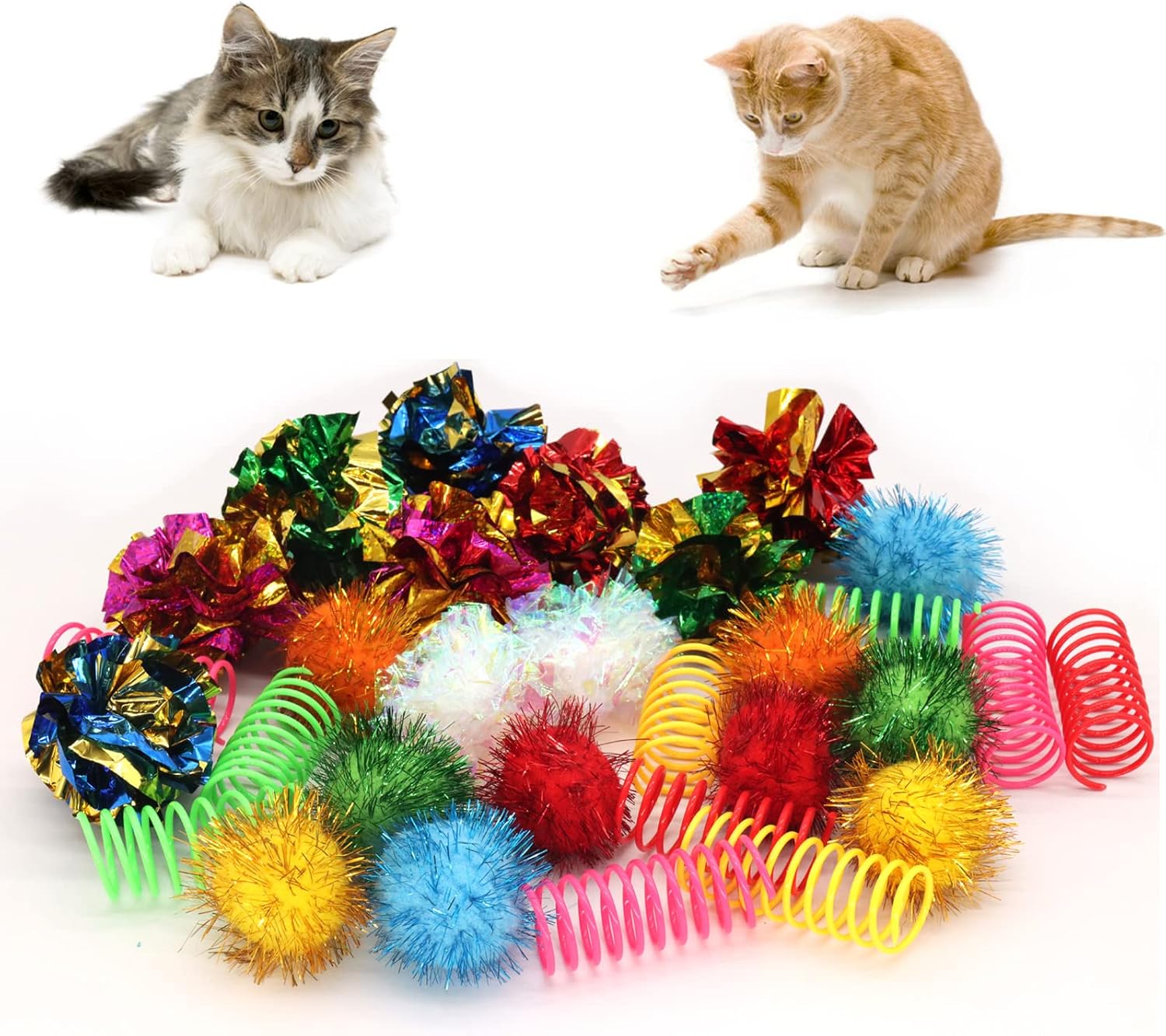 30-Pack Interactive Cat Toy Set - Endless Playtime for Cats!