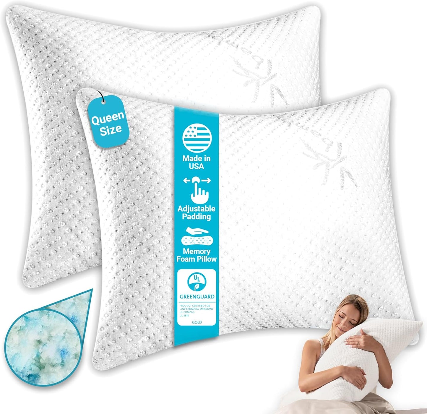 Adjustable Shredded Memory Foam Pillows for Ultimate Comfort