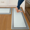 GENIMO Kitchen Mats for Floor 2 PCS - Cushioned Anti-Fatigue Runner
