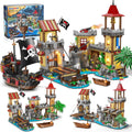 Pirate Castle Building Set with Light - 1502 PCS Transforming Model