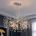 Modern Tree Branch Crystal Chandelier 30in - Luxury 10-Light
