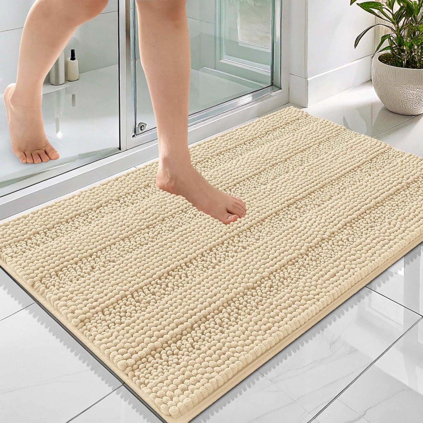 OLANLY Thick Bathroom Rugs 36x24 for Soft Absorbent Comfort