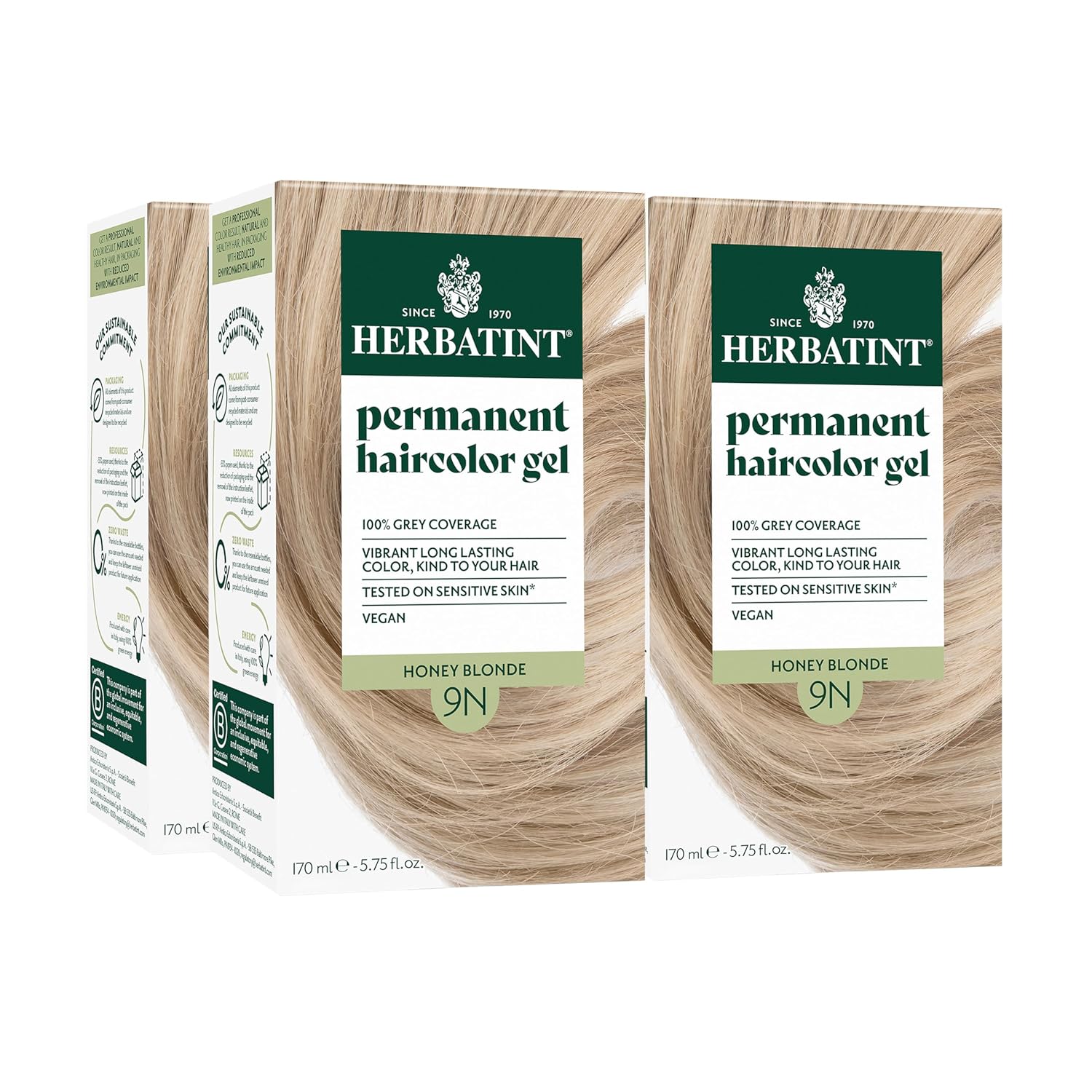 Herbatint 9N Honey Blonde Hair Dye for 100% Gray Coverage