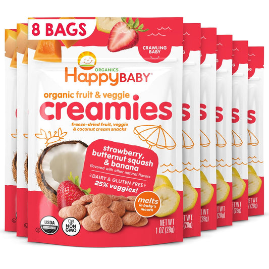 Happy Baby Organic Creamies Freeze-Dried Snacks for Babies