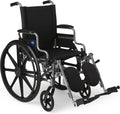 Lightweight Wheelchair for Adults with Swing-Back Arms - Comfortable