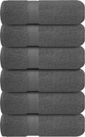 Luxury 100% Ring-Spun Cotton Hand Towels Set of 6 - Soft, Quick-Dry