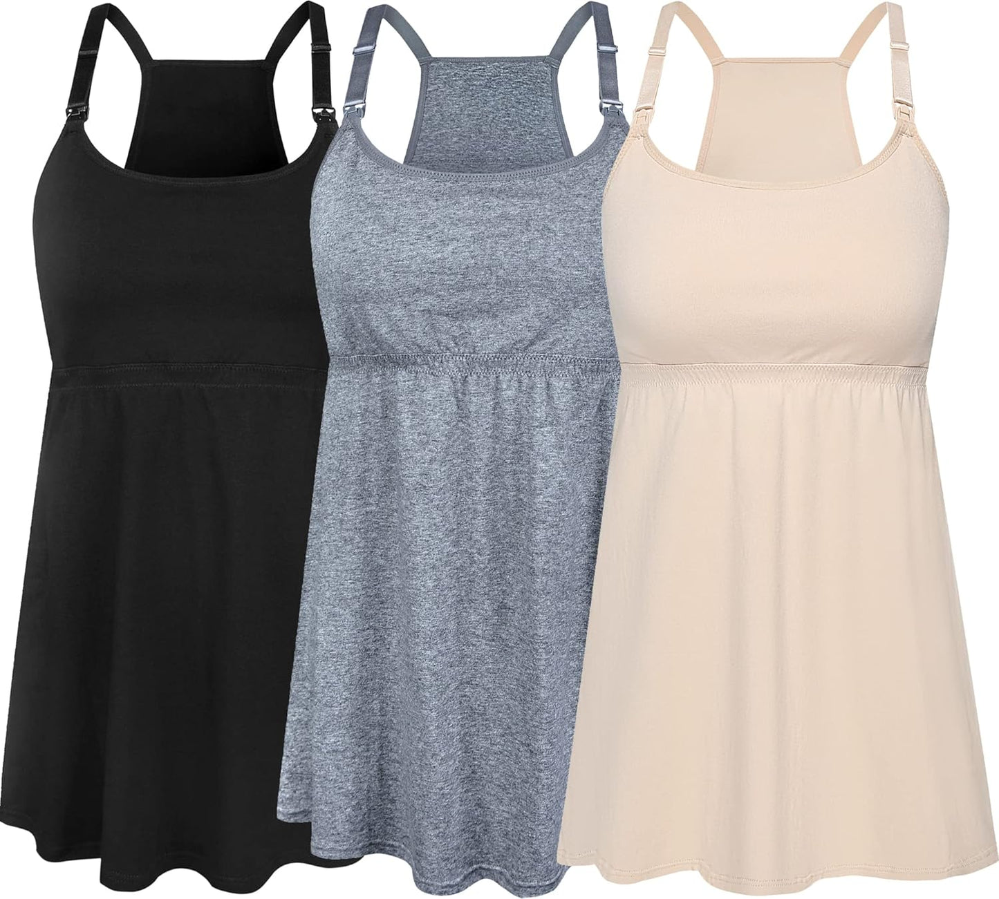 SUIEK Maternity Nursing Tank Tops for Comfortable Breastfeeding