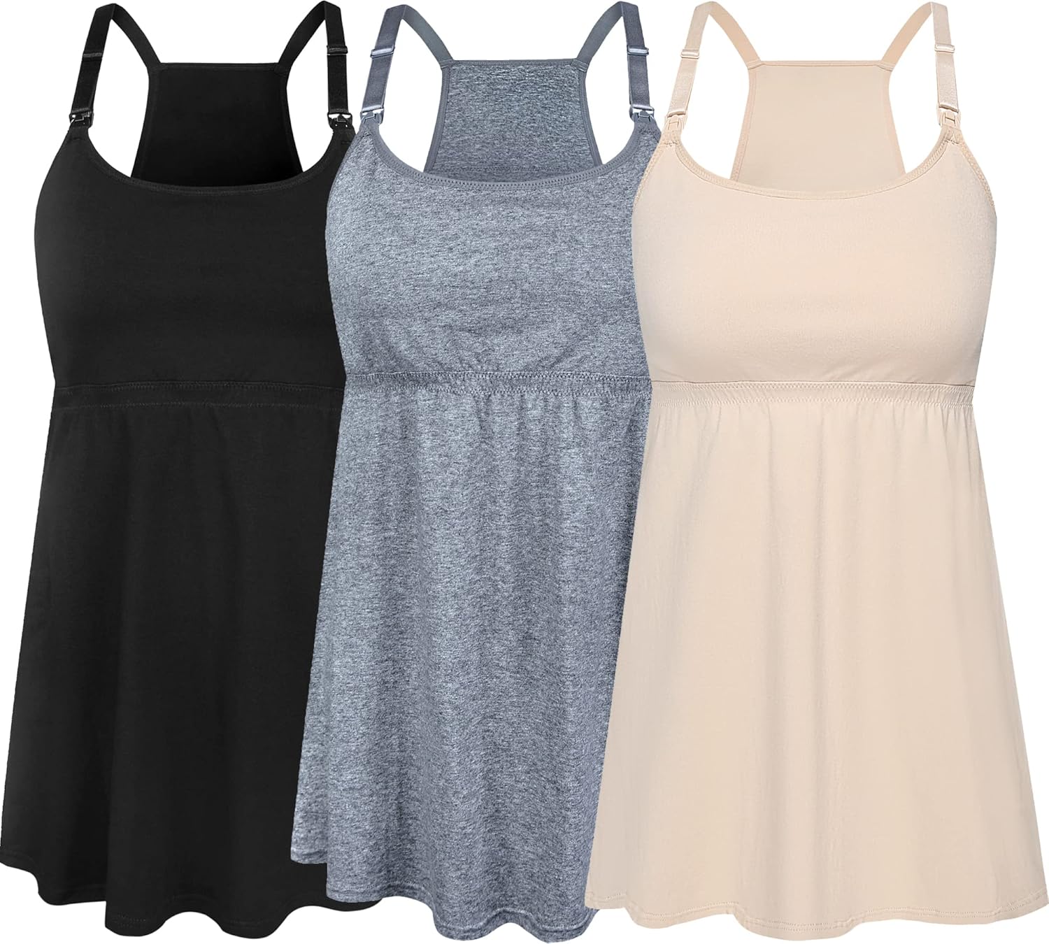 SUIEK Maternity Nursing Tank Tops for Comfortable Breastfeeding