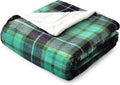 SOCHOW Sherpa Plaid Fleece Throw Blanket for Cozy Comfort