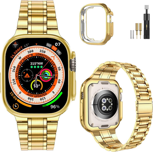 Gold Stainless Steel Band for Apple Watch 49mm