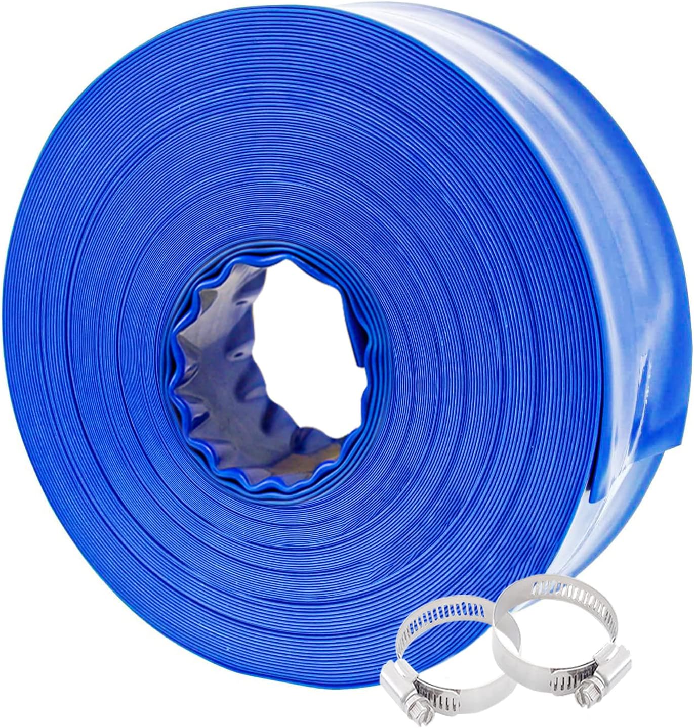 Poolvio 1-1/2in x 100ft Backwash Hose for Pool Maintenance