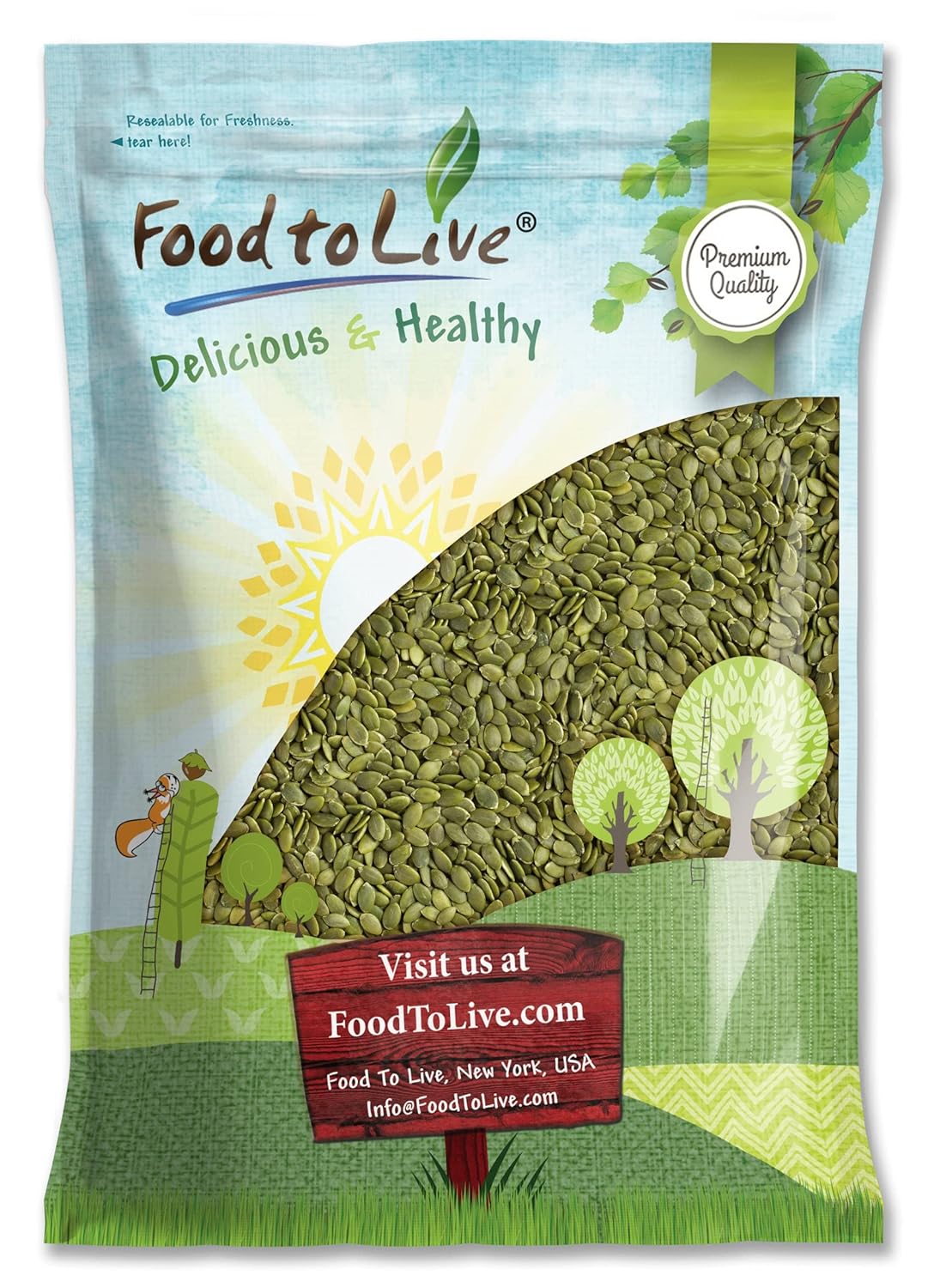 Raw Pepitas - Non-GMO Pumpkin Seed Kernels for Healthy Snacking