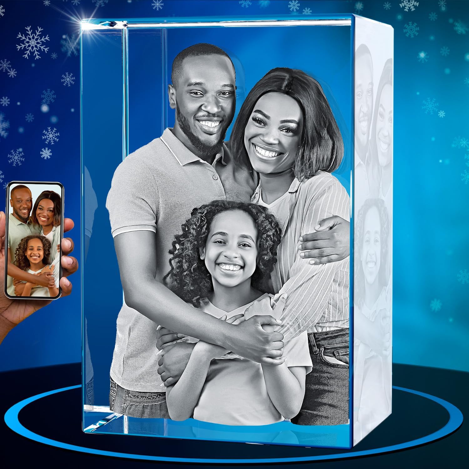 ArtPix 3D Crystal Photo Personalized Christmas Gifts for Her