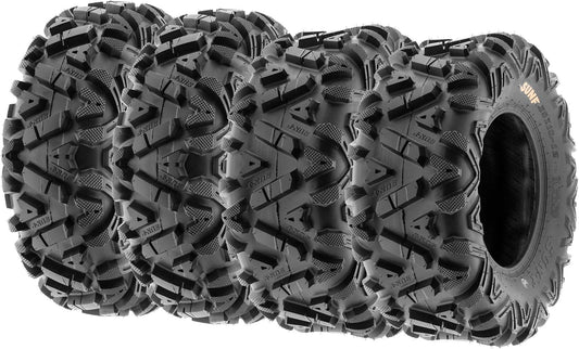 Set of 4 SunF Power.I ATV UTV All-Terrain Tires for Adventure