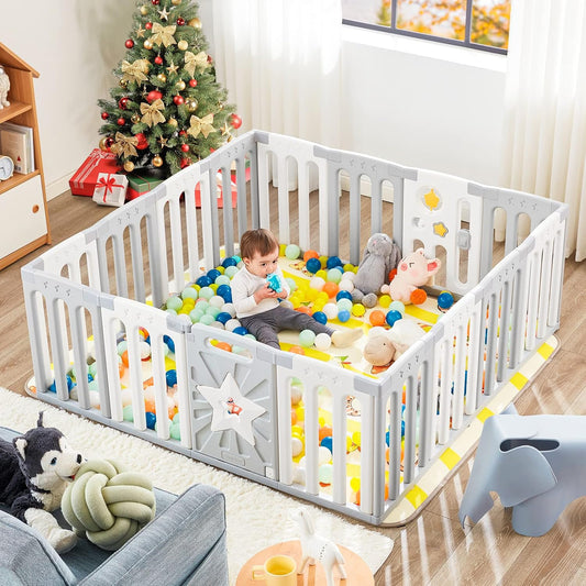 Sturdy Baby Playpen: Safe Play Area, Portable Design
