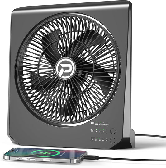 20000mAh Rechargeable Fan for Camping with Long Battery Life