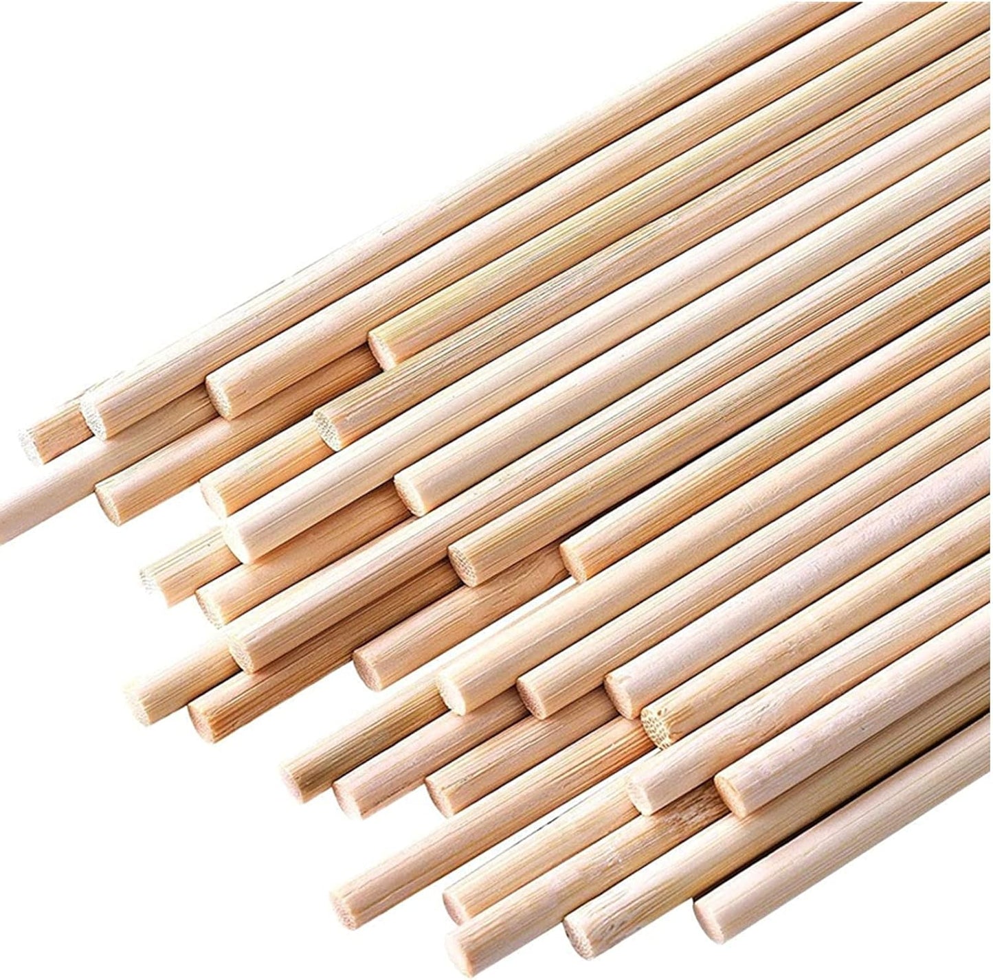 Dowel Rods 1/4 x 36 Inch Bamboo Sticks for Crafts and DIYers