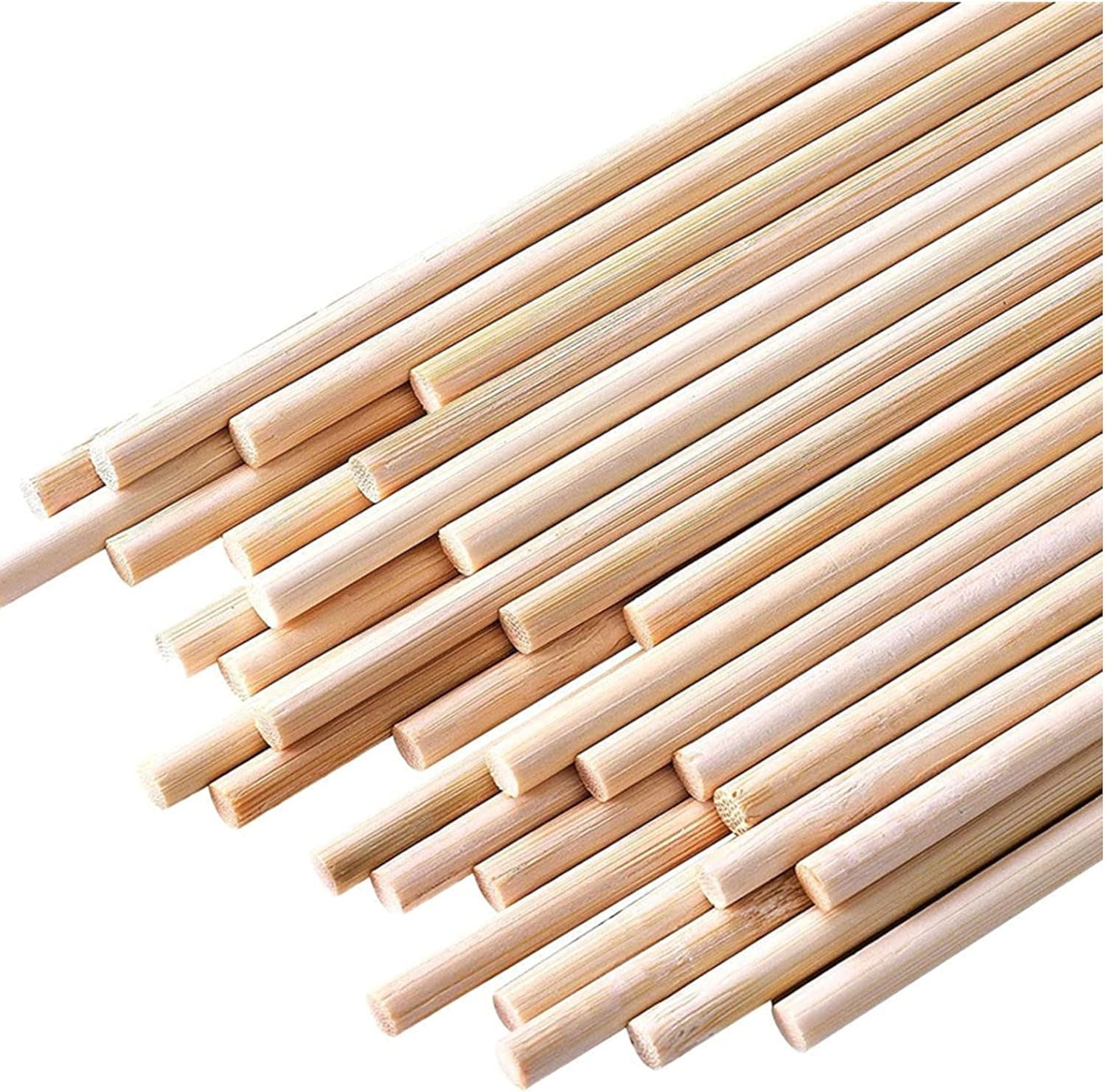 Dowel Rods 1/4 x 36 Inch Bamboo Sticks for Crafts and DIYers