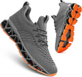 Men's Slip On Blade Sole Athletic Trainers - Comfortable Non Slip