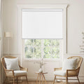 White Cordless 100% Blackout Roller Shade 37in x 72in - Total