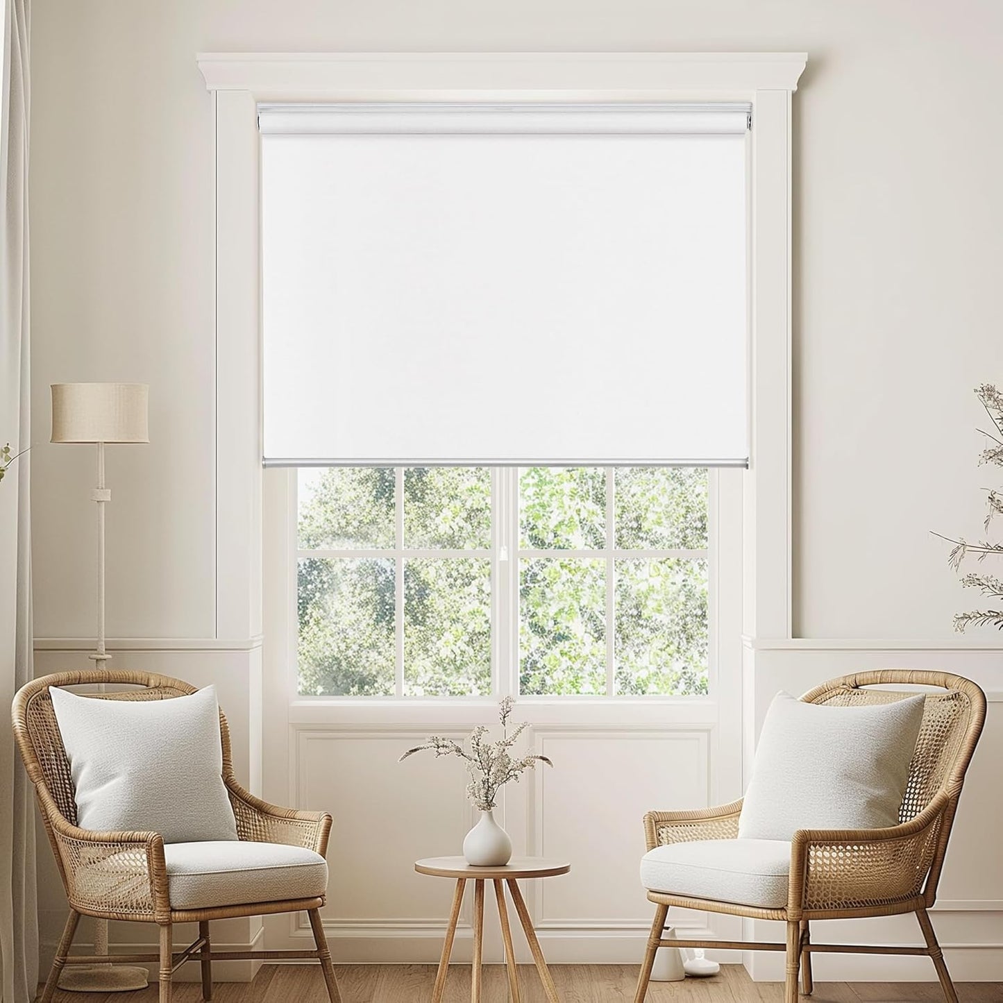 ChrisDowa Cordless Blackout Roller Shade for Total Darkness