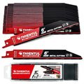 50 Pack 6 in 14/18 TPI Reciprocating Saw Blade Set - Metal Cutting