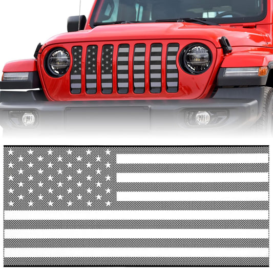moveland Grill Insert with US Flag for Jeep Wrangler & Gladiator