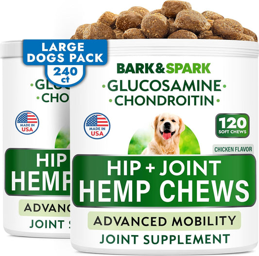 Hemp Chews for Dogs Joint Pain Relief - Glucosamine Treats