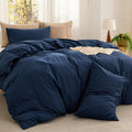 Bedsure Comforter Set King Size - Navy All-Season Comfort