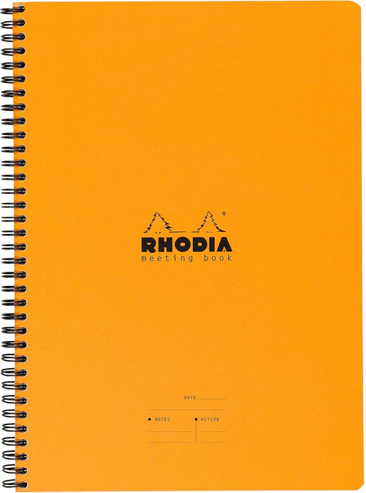 Rhodia Orange Meeting Book - Efficient Organization