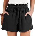 Linen Shorts for Women High Waisted Wide Leg - Casual Summer Style