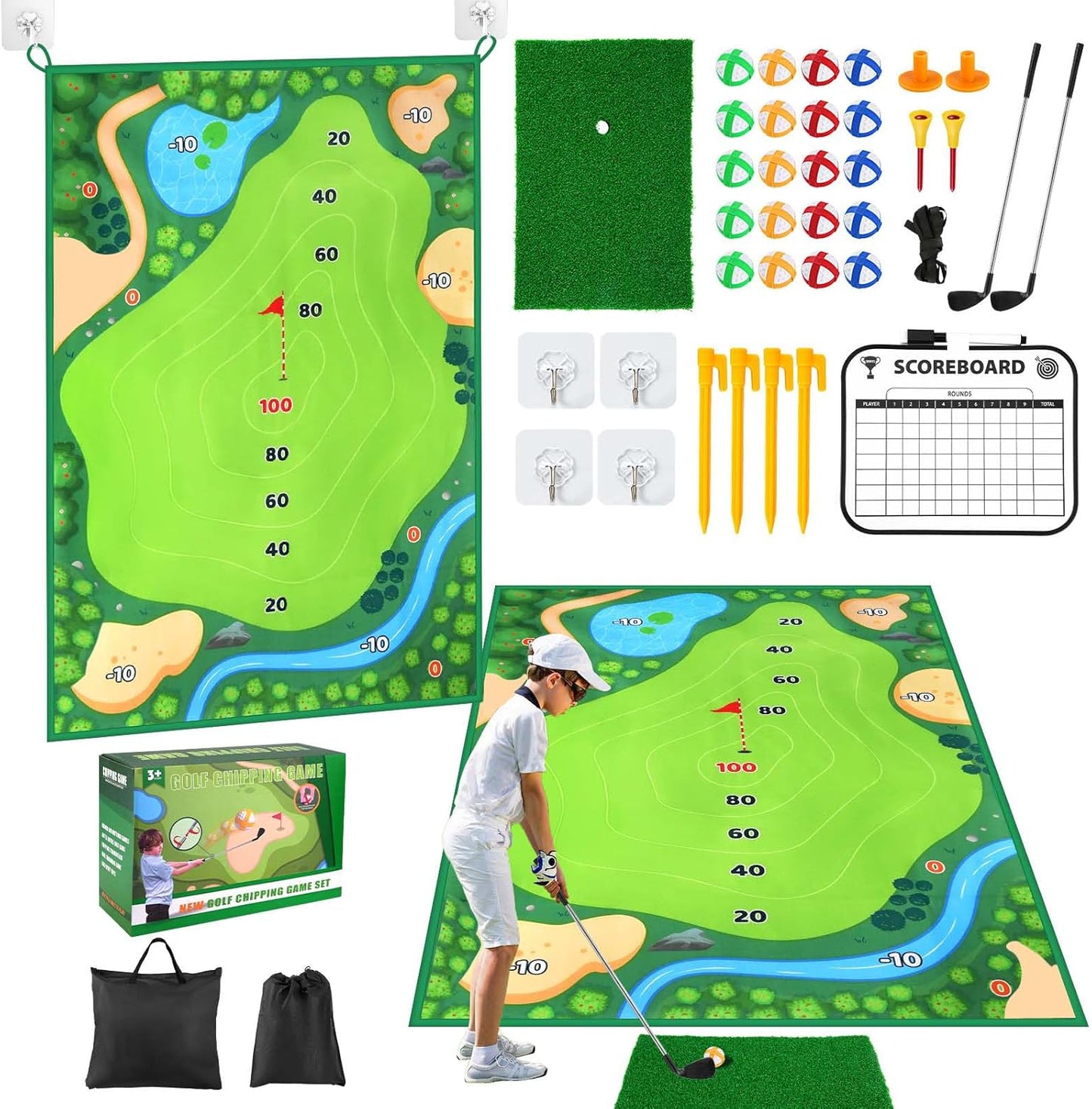 Large Sticky Golf Target for Indoor & Outdoor Fun!