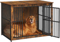 Feandrea Dog Crate Furniture 43.3 in Side End Table - Shareable Kennel