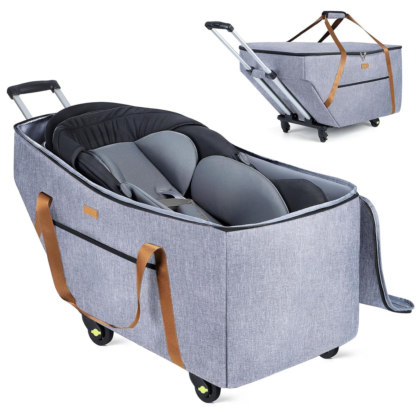 Infant Car Seat Travel Bag with Wheels for Chicco and Nuna