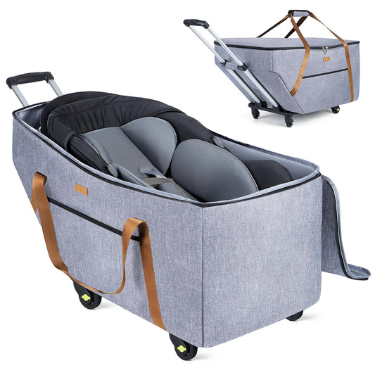 Infant Car Seat Travel Bag with Wheels for Chicco and Nuna