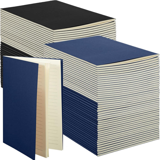 100 Pcs A5 Kraft Notebooks for Writing and Sketching Needs