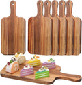 6 Pcs Acacia Wood Cutting Boards 15 x 7 in - Bulk Set for Serving