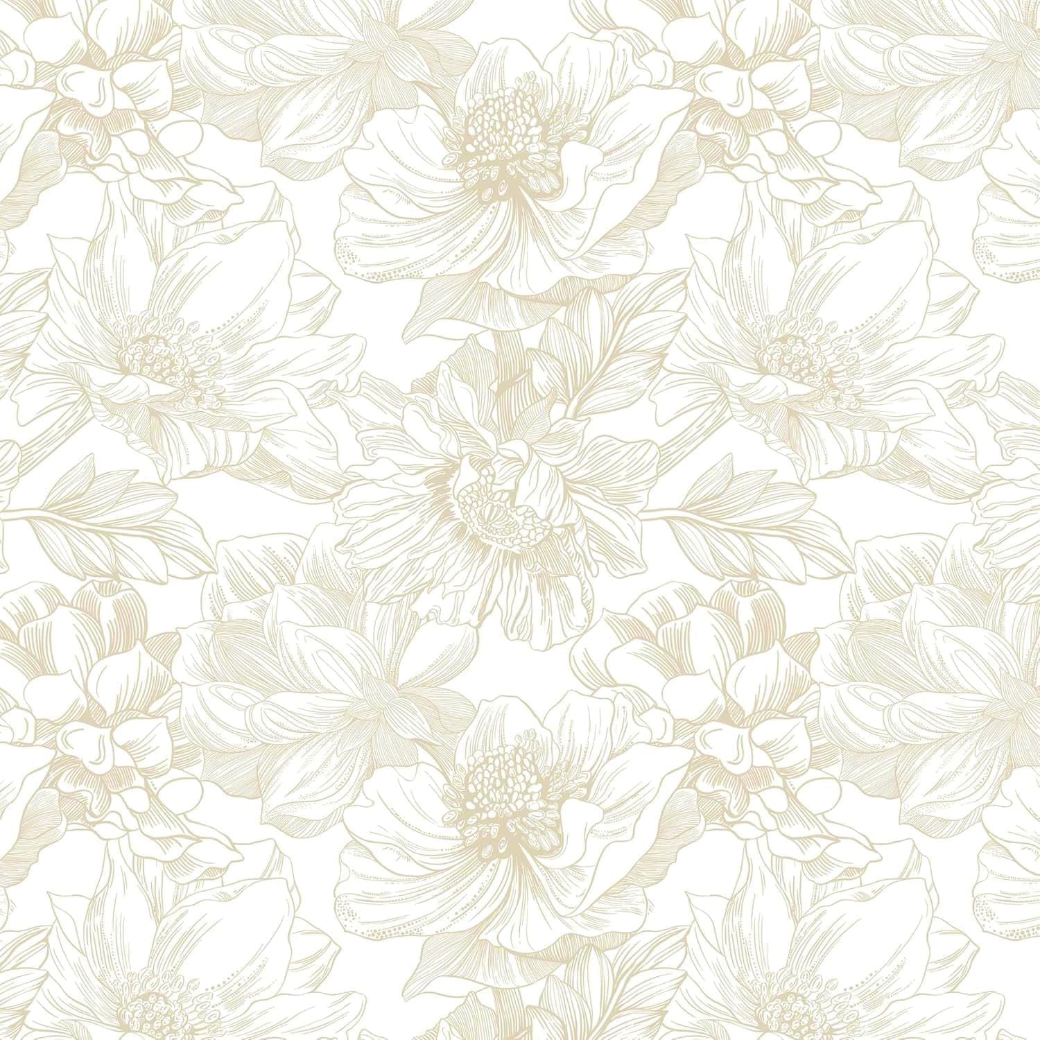Dimoon Floral Peel and Stick Wallpaper for Modern Home Decor