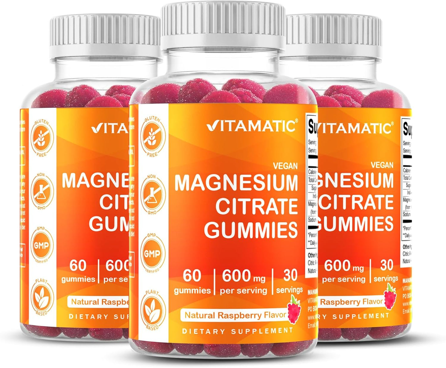 Vitamatic Magnesium Gummies for Relaxation and Energy Support