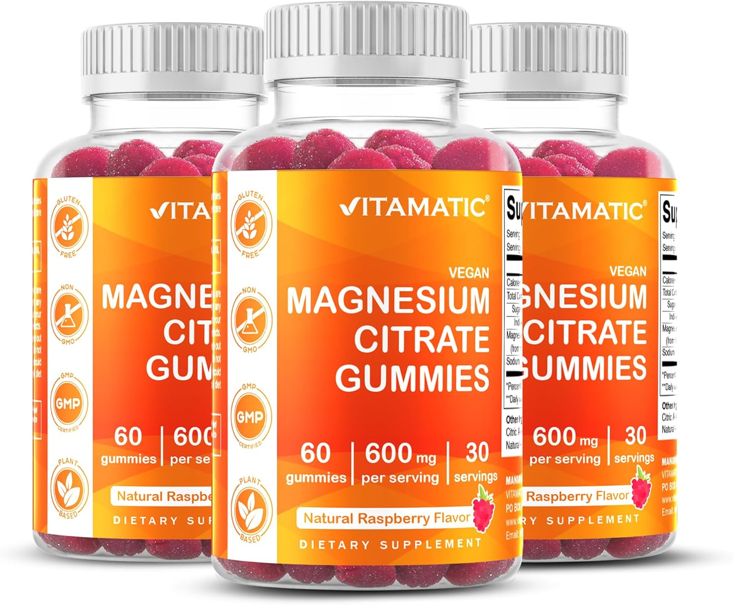 Vitamatic Magnesium Gummies for Relaxation and Energy Support