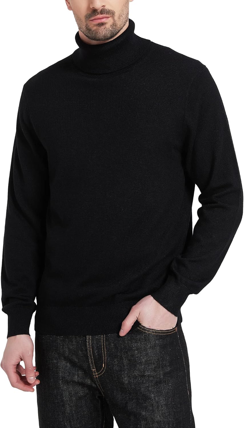 Kallspin Men's Turtle Neck Sweaters for Stylish Comfort