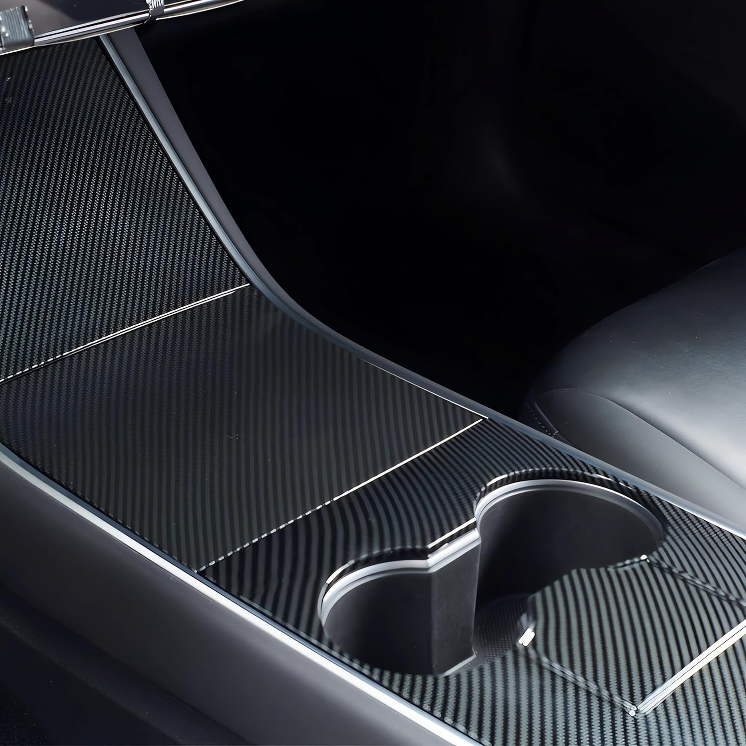Nestour Center Console Wrap Cover Kit for Tesla Model 3 and Y